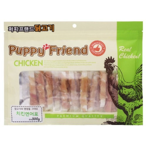(2개묶음)(퍼피프랜드) 치킨연어포 300g