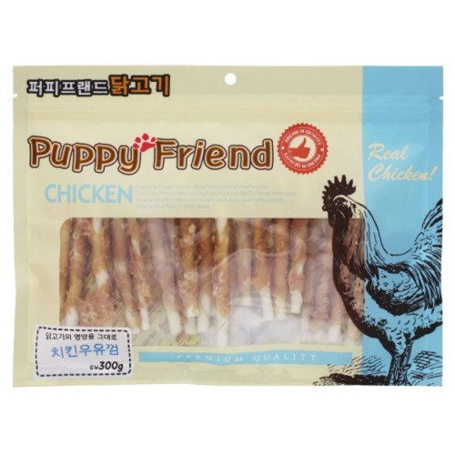 (2개묶음)(퍼피프랜드) 치킨우유껌 300g