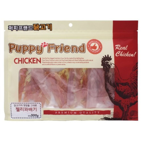 (2개묶음)(퍼피프랜드) 치킨젤리꽈배기 300g