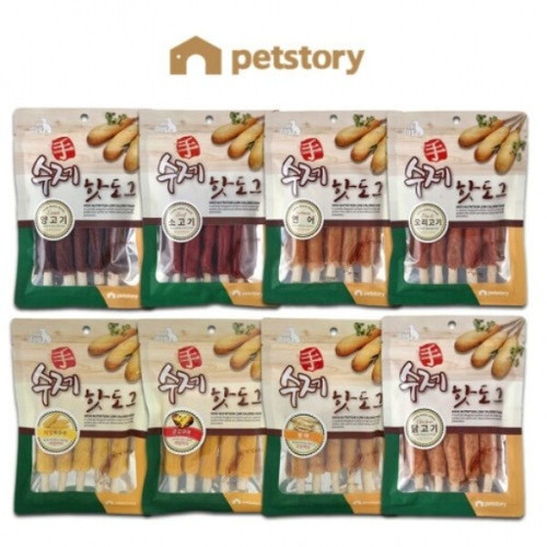 (2개묶음)(펫스토리) 수제 핫도그 소고기 100g