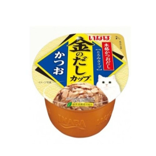 (이나바) 금빛육수 컵 고양이 간식 IMC-132 가다랑어 70g 1박스(48개입)