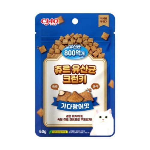 (3개묶음)(이나바) 츄르 유산균 크런키 가다랑어 60g
