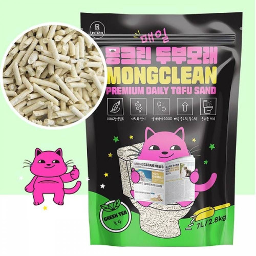 TBZ 몽크린 매일 두부모래 7L 녹차 2.8kg